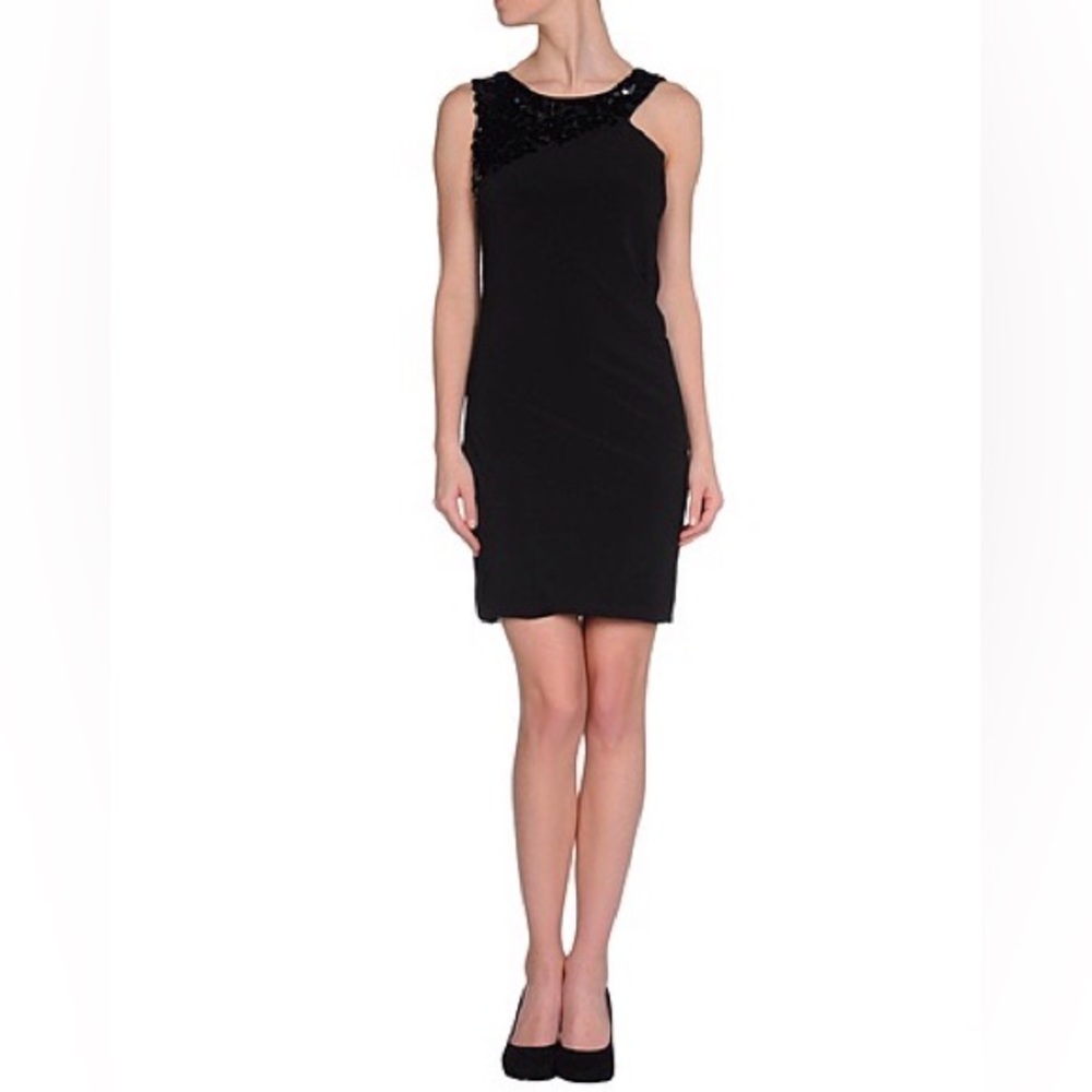 Little black dress with sequins